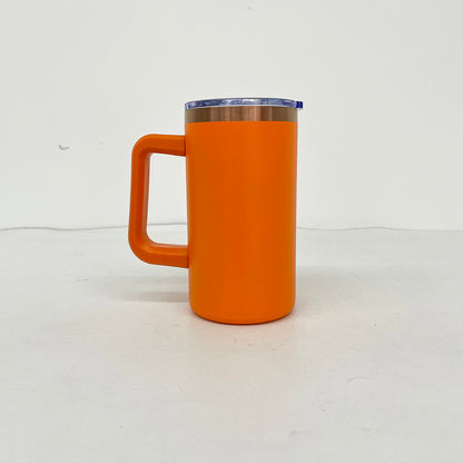 20oz Chubby Rainbow Copper Plated Underneath Car Tumbler Mug with Removable Handle For Laser-CNLCA
