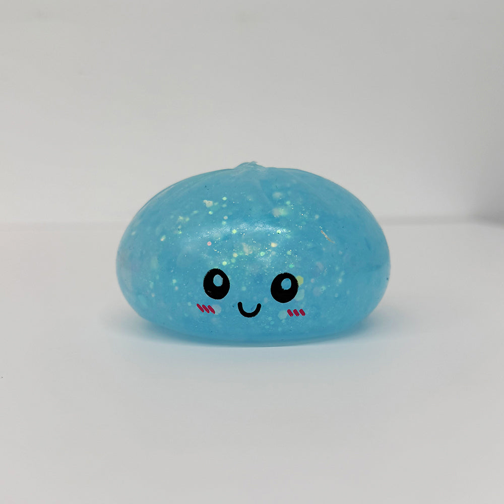 8.5cm 6 Colors Realistic Pectin Steamed Bun Glitter Dumpling Squishy Toys Stress Relief Fidget Toy-CNLCA