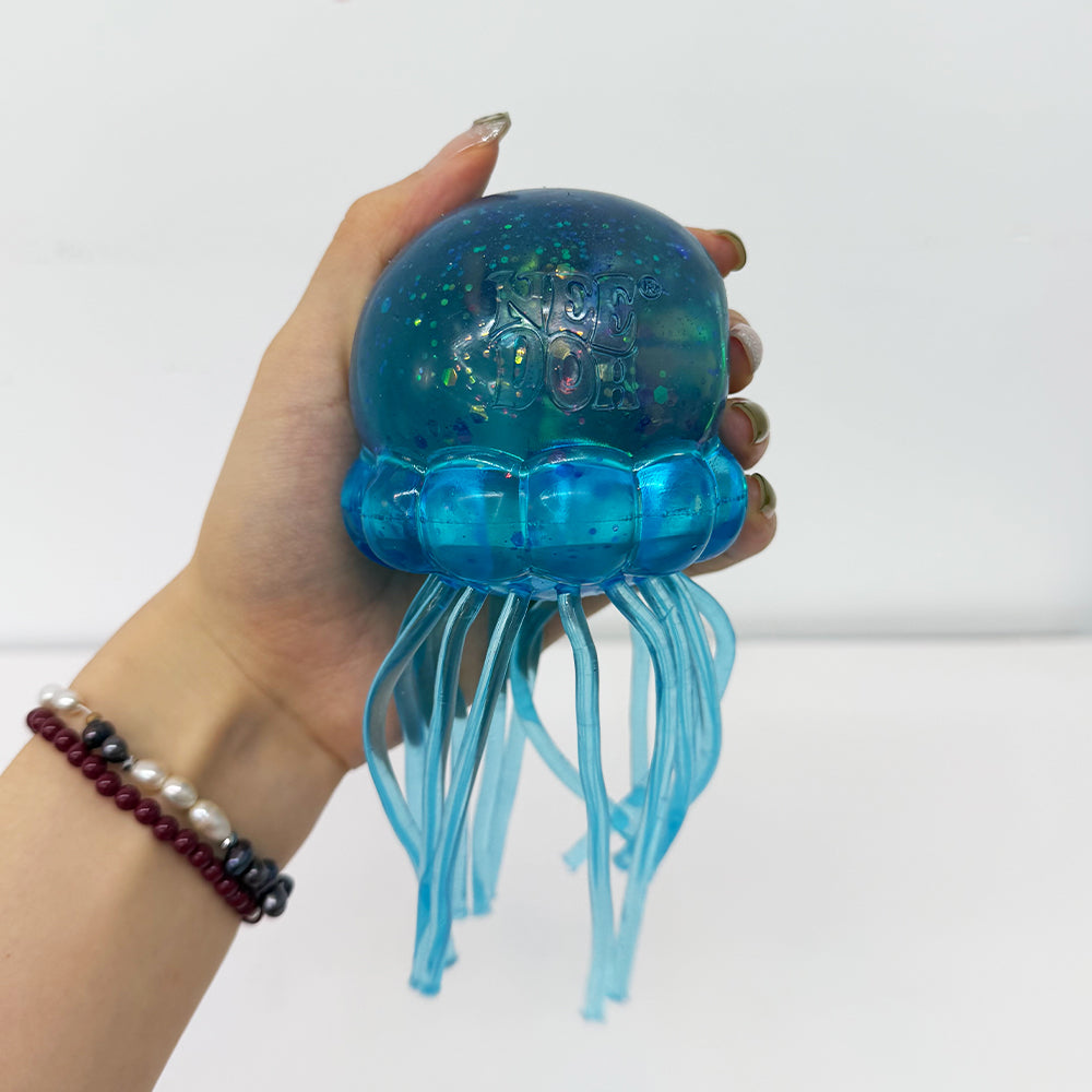 8*15cm NeeDoh Style Jumbo Size Jelly Fish Squishy Jellyfish Fidget Toy for Anxiety Relief-CNLCA