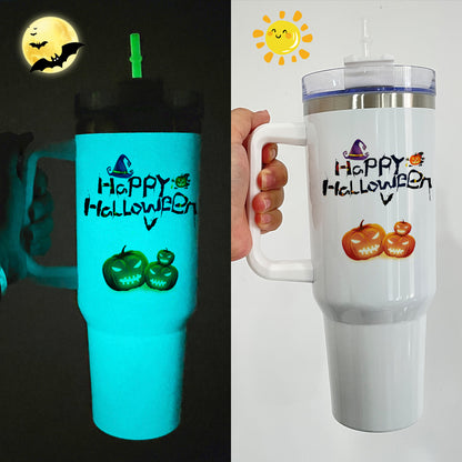 China Warehouse Blank Sublimation Glow In Dark 40oz Tumbler With Lid And Straw For DIY Sublimation Printing-CNLCA