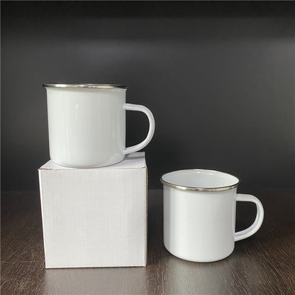 11oz White Blank Sublimation Enamel Cup Mug 48pc/case-CNLCA