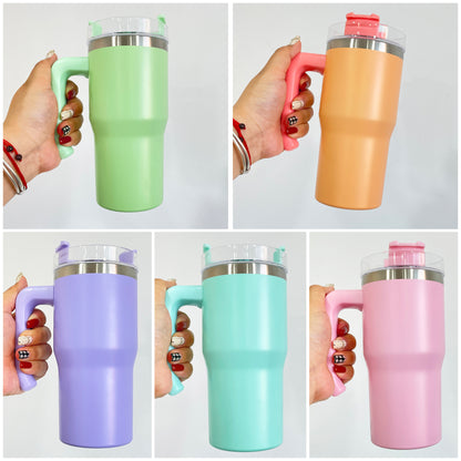 20oz Macaron Blank Sublimation Tumblers With Handle 25pc/case-CNLCA