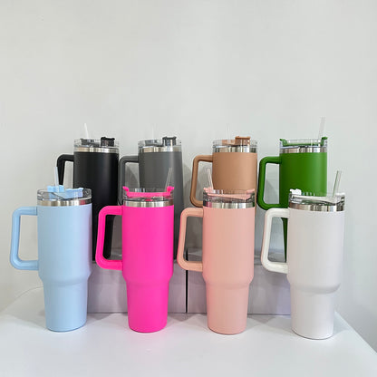 40oz H1.0 Powder Coated Stanley Style Quencher Tumbler Travel Mug For Laser-CNLCA