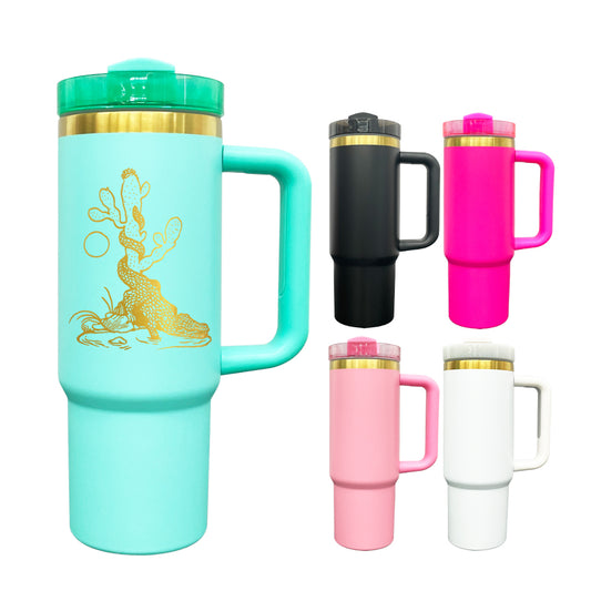 To Canada H2.0 30oz Sanding Gold Plated Underneath Powder Coated Quencher Tumbler For Laser-CNLCA