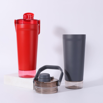 30Pack 17oz 500ml Powder Coated Double Wall Stainless Steel Portable Shake Cup Protein Fitness Insulated Stanley Style Tumbler Water Bottle for Laser Engrave-CNLCA