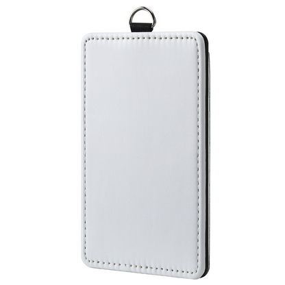 PU Leather Blank Sublimation Work ID Card Holder Student Card Case Luggage Tag-CNLCA