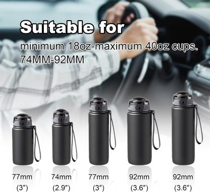 Car Cup Holder Expander Adapter (Adjustable) - Fits Yeti, Nalgene Large 32/40 oz Bottles & Big Drinks-CNLCA