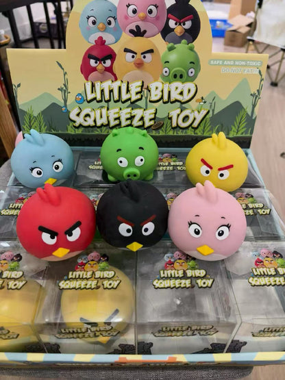 72Pack Angry Birds Crunchy Squishy Block‑Filled Crinkle Sound Squishy ASMR Stress Relief Fidget Toys for Kids-CNLCA