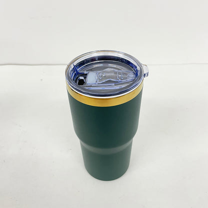 20oz Gold Plated Car Tumbler Travel Coffee Mug for Laser Engraving with Leakproof Slide Lid-CNLCA