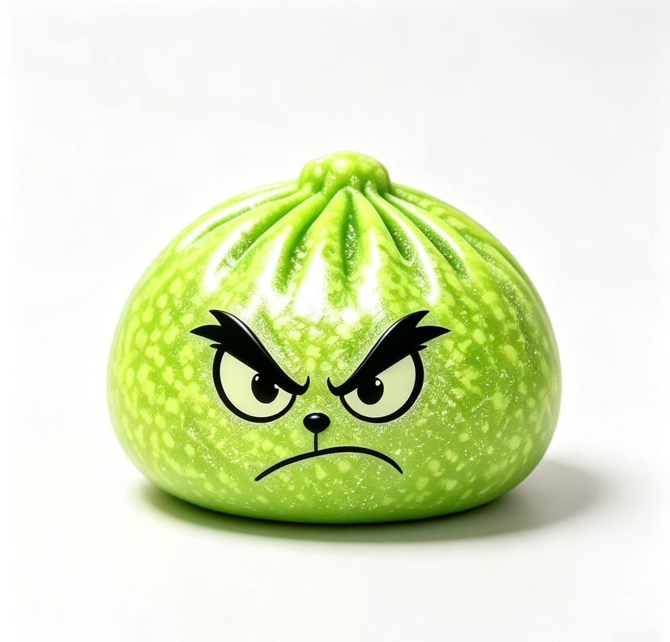 8.5cm Xmas Glow in dark Grinch Bun Squishy Glowing Grinch Dumpling Squeeze Fidget Toys for Christmas-CNLCA