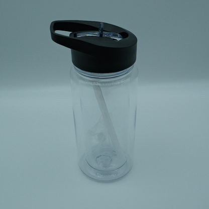 10oz Double Wall Blank Snow Globe Tumbler Kids Flip Straw Plastic Cup Water Bottle-CNLCA