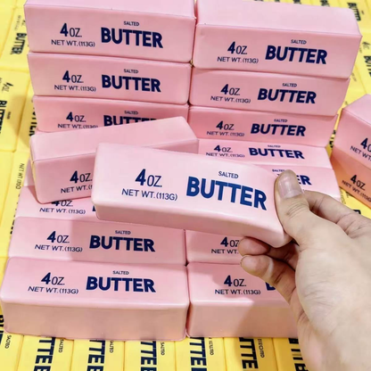 Realistic Butter Stick Squishy Toy Super Soft Slow Rising Squeeze Fidget Toys PU Material Butter Stress Relief Toy for Anxiety & ADHD-CNLCA