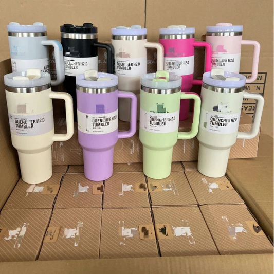 40oz Stanley Style Solid Color Quenher Tumblers -CNLCA