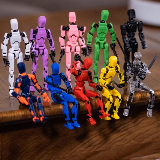 Dummy 13 Lucky 13 Style Articulated Robot Figure Toys Versatile Doll 3D Printed Multi-Joint Movable Mannequin Creative Decompression Toy for Adults & Kids-CNLCA