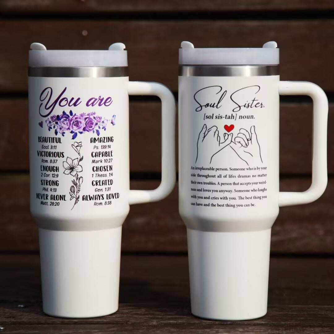 40oz Valentine's Day Cartoon Pattern Designs Stainess Steel Quencher Tumbler -CNLCA