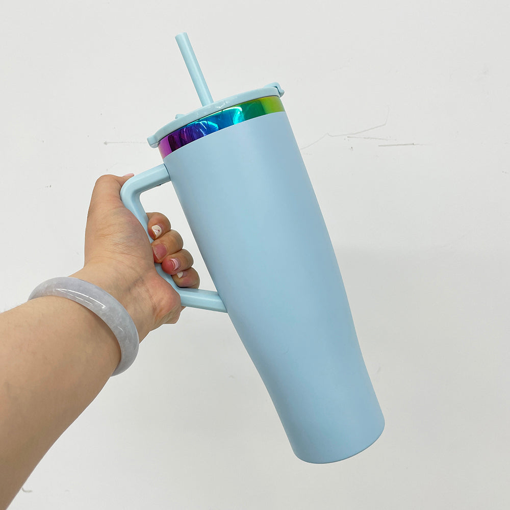 BruMate Style 40oz Leak Proof Rainbow Plated Tumbler For Laser Engraving-CNLCA