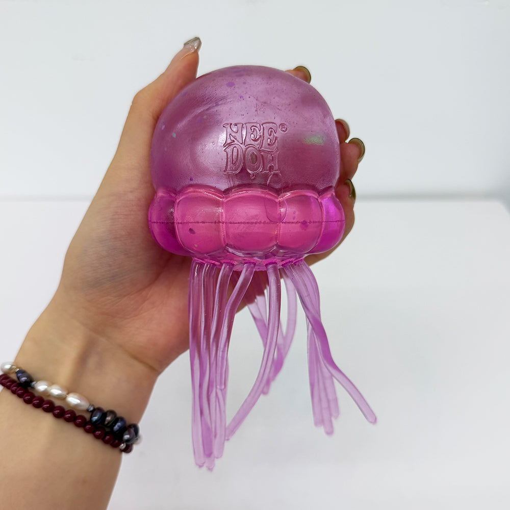 8*15cm NeeDoh Style Jumbo Size Jelly Fish Squishy Jellyfish Fidget Toy for Anxiety Relief-CNLCA