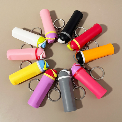 Owala Style Tumbler Shaped Keychain Tumbler Accessories Keyring-CNLCA