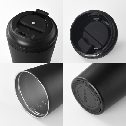 12oz 360ml Stainless Steel Graduated Coffee Tumbler Milk Cup for Men and Women-CNLCA