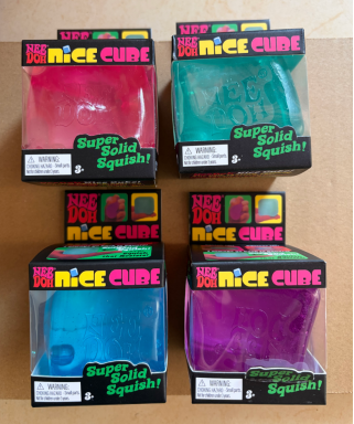 Nice Cube Super Solid Squish Fidget Toy 5.5cm Water Cube Stress Relief Squeeze Sensory Toy for Kids Adults-CNLCA