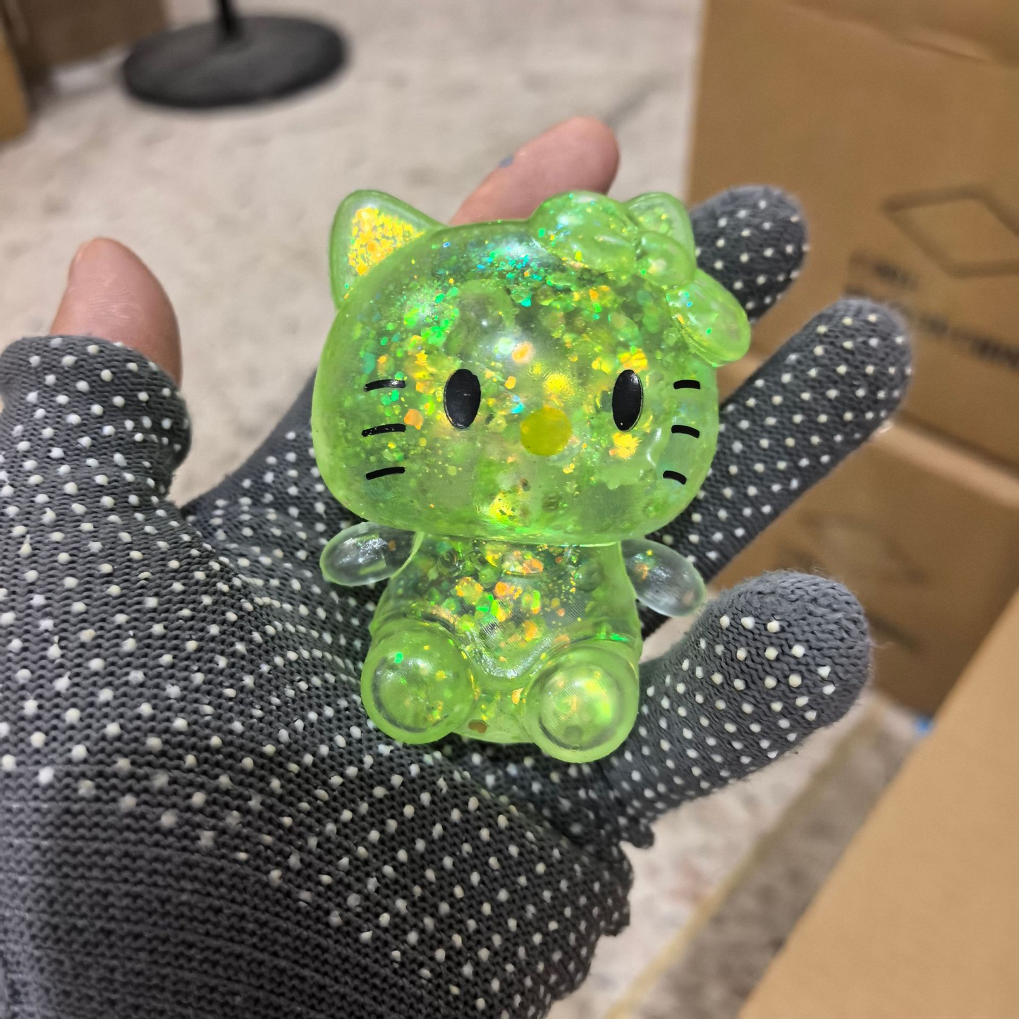 72Pack Glitter Hello Kitty Cat Stitch Squishy Soft Stress Relief Fidget Sensory Squeeze Toy-CNLCA