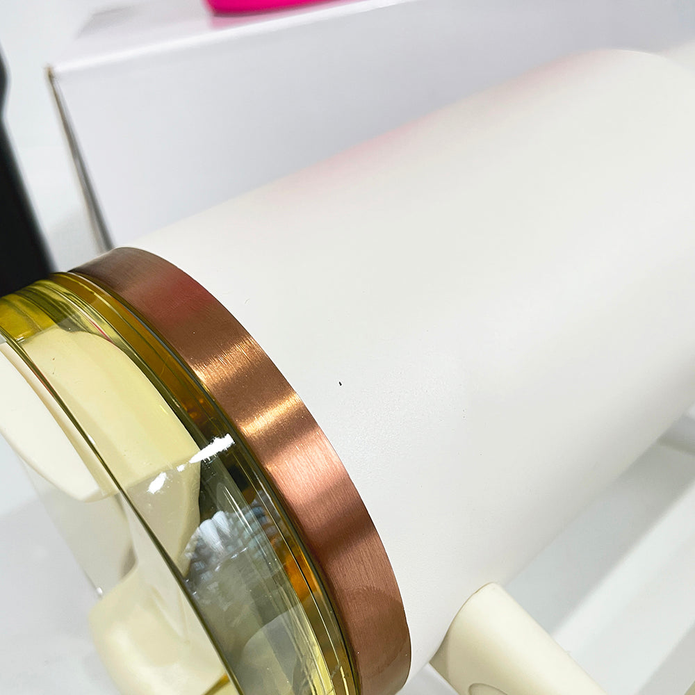 40oz H2.0 Stanley Style Magnolia Copper Plated Quencher Tumbler For Laser Engraving-USLCA