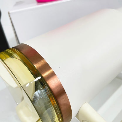 40oz H2.0 Stanley Style Magnolia Copper Plated Quencher Tumbler For Laser Engraving-USLCA