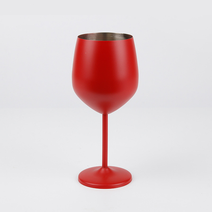 18oz Stainless Steel Electroplated High-legged Red Wine Cup and Champagne Glass Burgundy Wine Tumbler For Laser-CNLCA