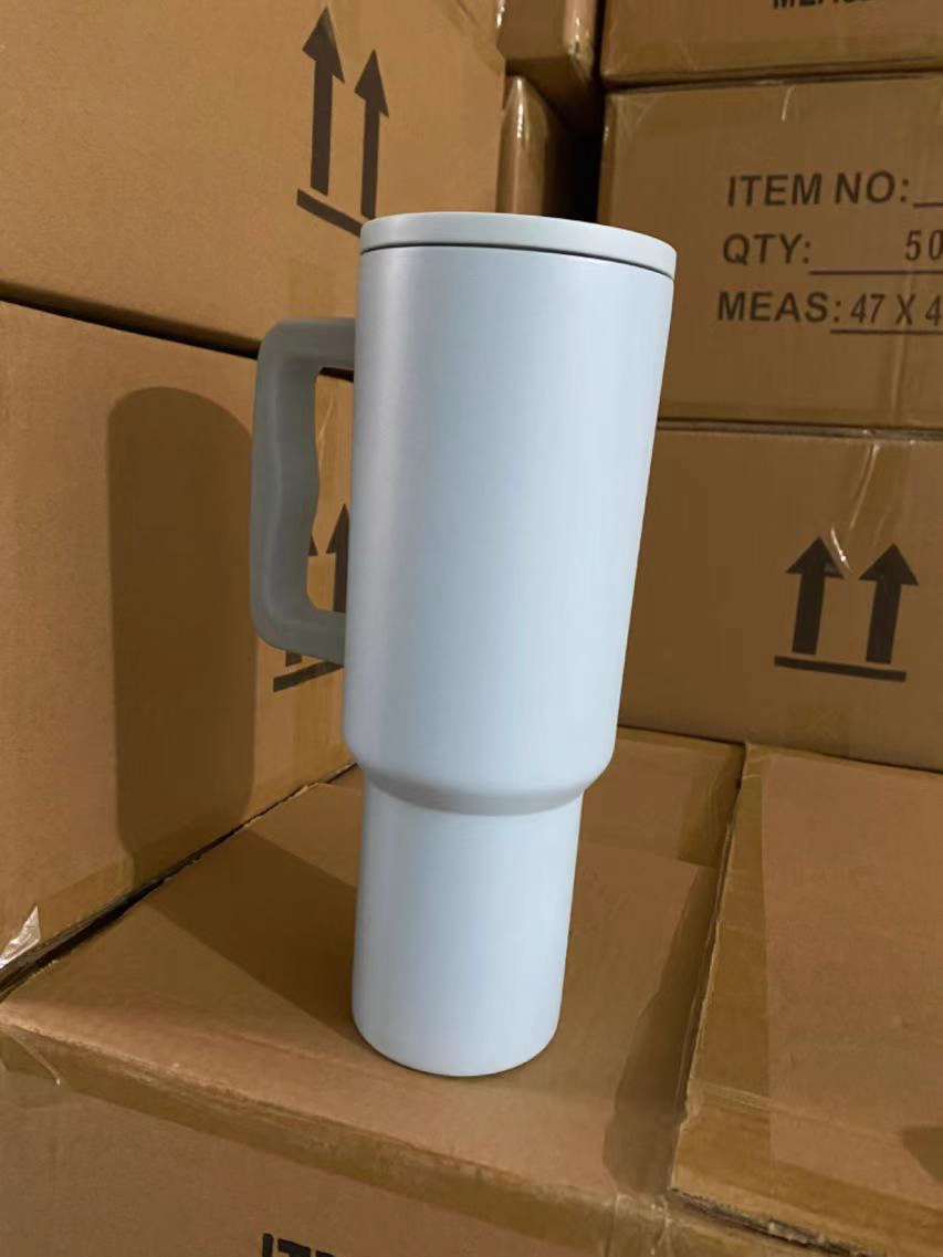 40oz Simple Modern Style Powder Coated Quencher Tumbler With Handle-CNLCA