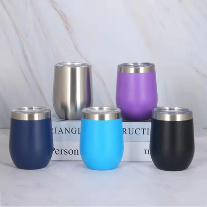 12oz Powder Coated Wine Tumbler For Laser Engraving -CNLCA