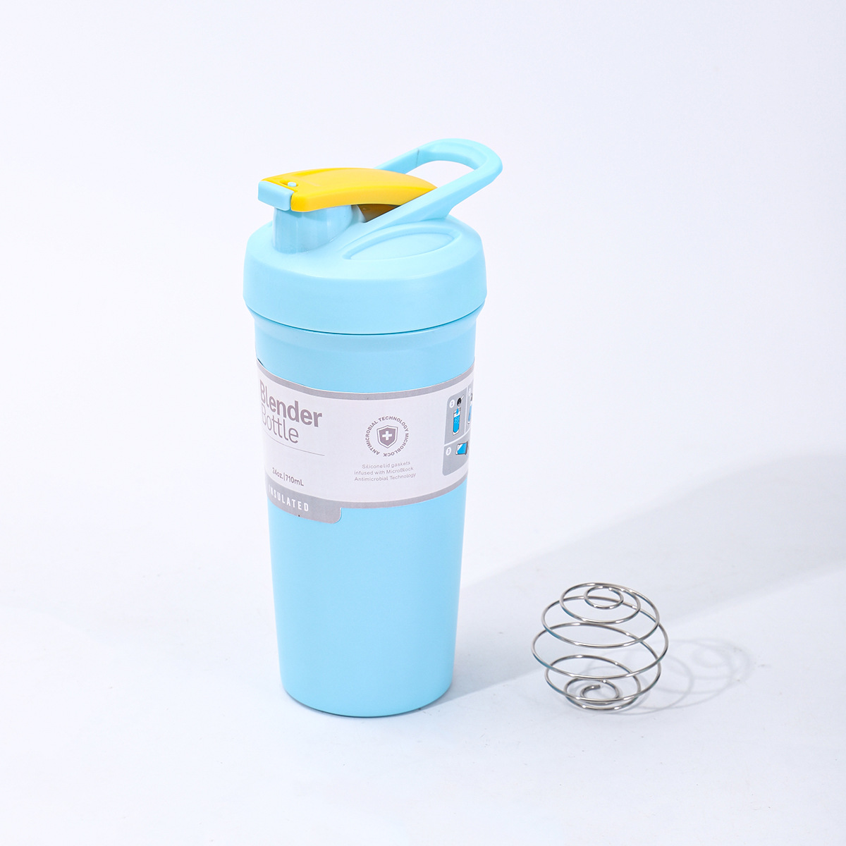 24oz Stainless Steel Portable Coffee Cup Outdoor Camping Milkshake Shaker Tumbler Stanley Style Blender Bottle for Laser Engrave-CNLCA