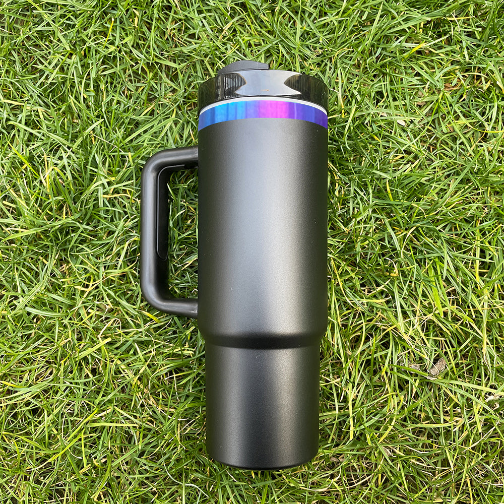 H2.0 30oz Black Blue Purple Plated Chroma Powder Coated Tumblers For Laser Engraving-CNLCA