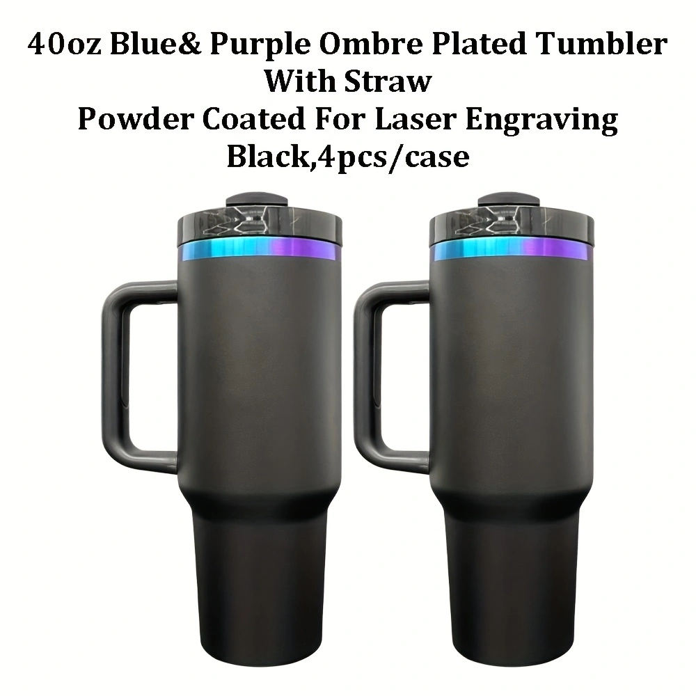 4Pack/8Pack/12Pack 2.0 40oz Chroma Purple-blue Plated Quencher Tumbler For Laser Engraving-CNLCA