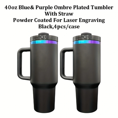 4Pack/8Pack/12Pack 2.0 40oz Chroma Purple-blue Plated Quencher Tumbler For Laser Engraving-CNLCA
