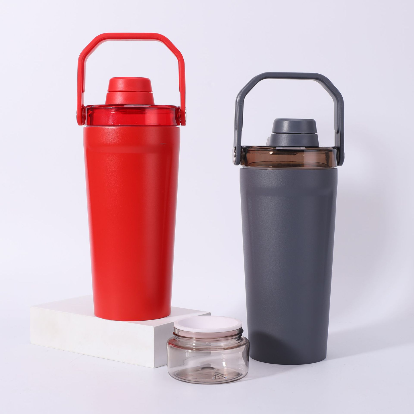 30Pack 17oz 500ml Powder Coated Double Wall Stainless Steel Portable Shake Cup Protein Fitness Insulated Stanley Style Tumbler Water Bottle for Laser Engrave-CNLCA