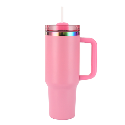 Sales!!!⏰⏰40oz H2.0 Stanley Style Colorful Rainbow Plated Quencher Tumbler-CNLCA