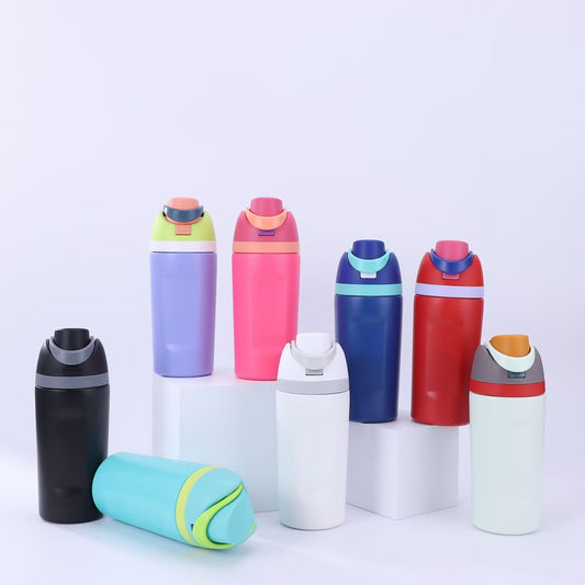16oz Owala Style Kids Water Bottles Leak Proof Lids for Laser Engraving-CNLCA