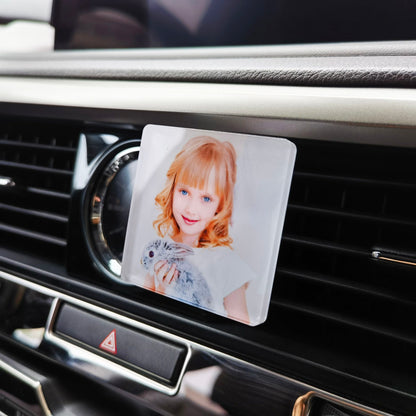 Acrylic Car Vent Fresh Aromatherapy Clip Sublimation Acrylic Car Print Decorative Clip-CNLCA