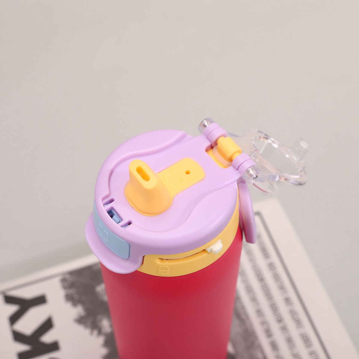 22oz 650ml Handle Bouncing Lid Fashion Sports Stainless Steel Insulated Owala Style Water Bottle Tumbler for Laser Engrave-CNLCA