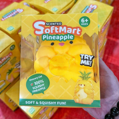 24Pack Cute Jumbo Giant Pineapple Bear Squishy Fidget Toy Sensory Stress Ball Fruit Bear Squeeze Sensory Toy-CNLCA