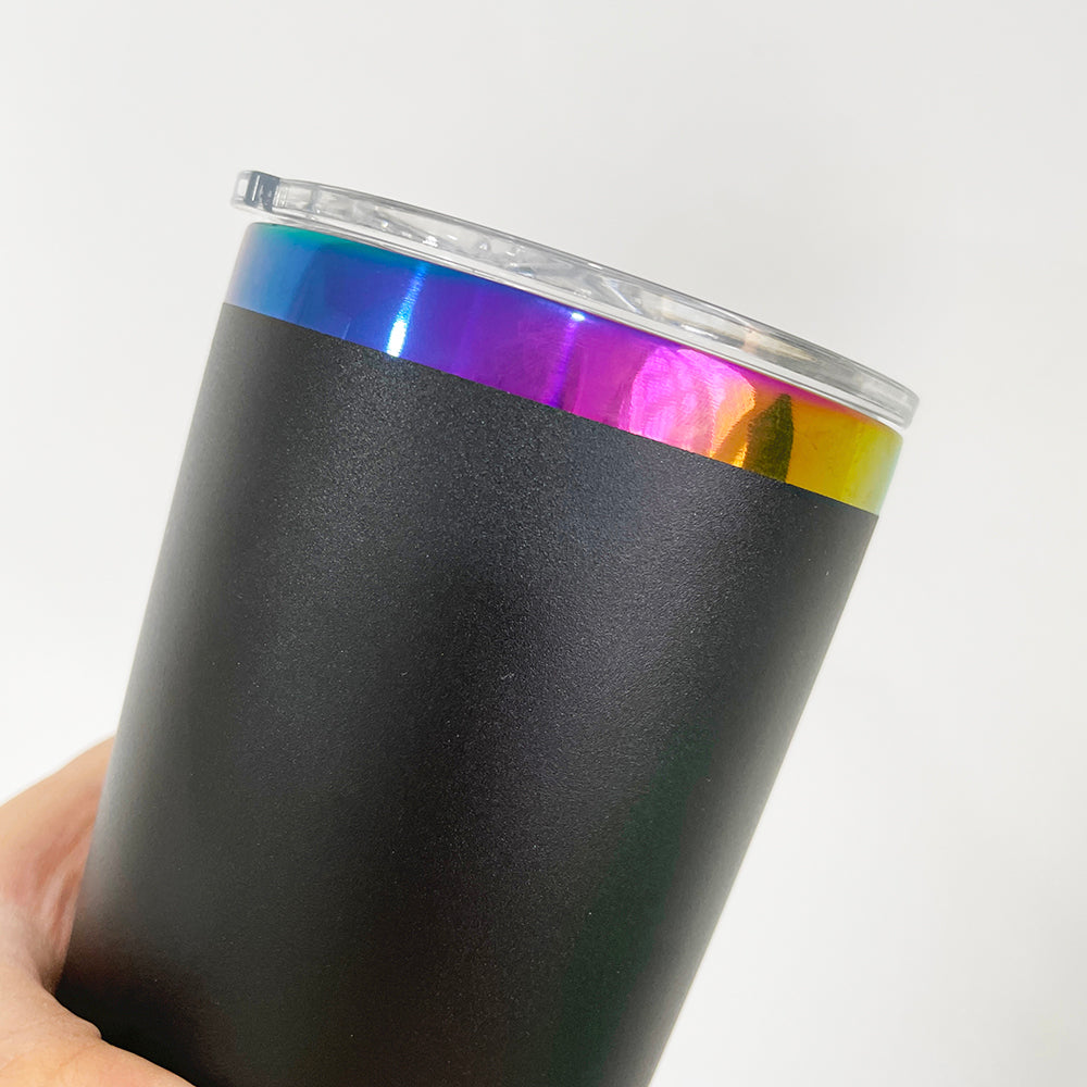 4Pack/8Pack/12Pack Yeti Power Coated 20oz Rainbow Plated Tumblers With Colorful Straws for Laser Engraving-CNLCA