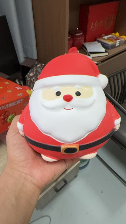 24Pack Giant Jumbo Santa Chubby & Snowman Puff & Reindeer Mochi Squishy Toy For Christmas-CNLCA