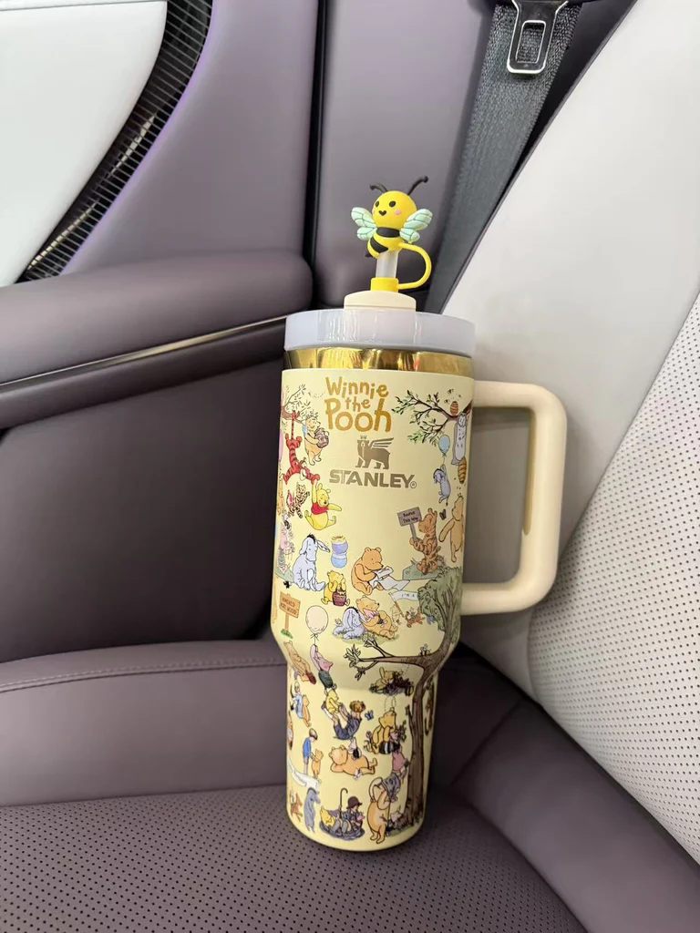 40oz Winnie the Pooh Stanley Style Quencher Tumbler-CNLCA