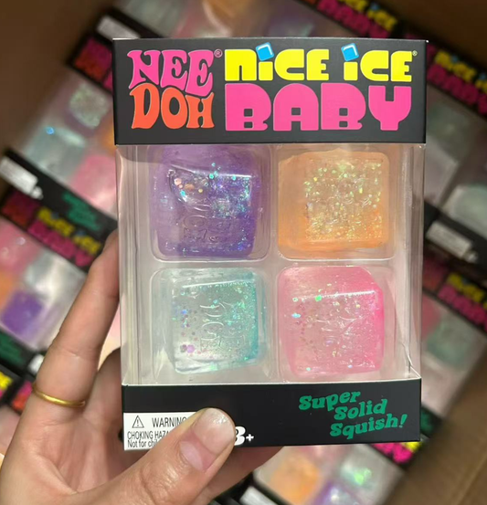 NeeDoh Style Glitter Mini Baby Nice Ice Cube Squishy Squeeze Toy Sets Maltose Filled Slow Rising Stress Relief Fidget Toy-CNLCA