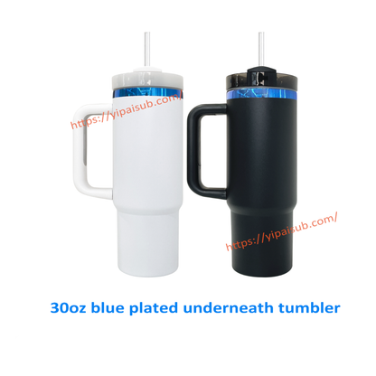 Custom 30oz Blue Underneath Powder Coated H2.0 Quencher Tumblers For Laser Engraving -CNLCA