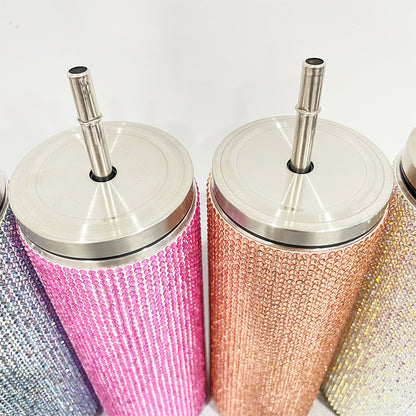 20oz Colorful Bling Rhinestone Straight Tumbler-CNLCA