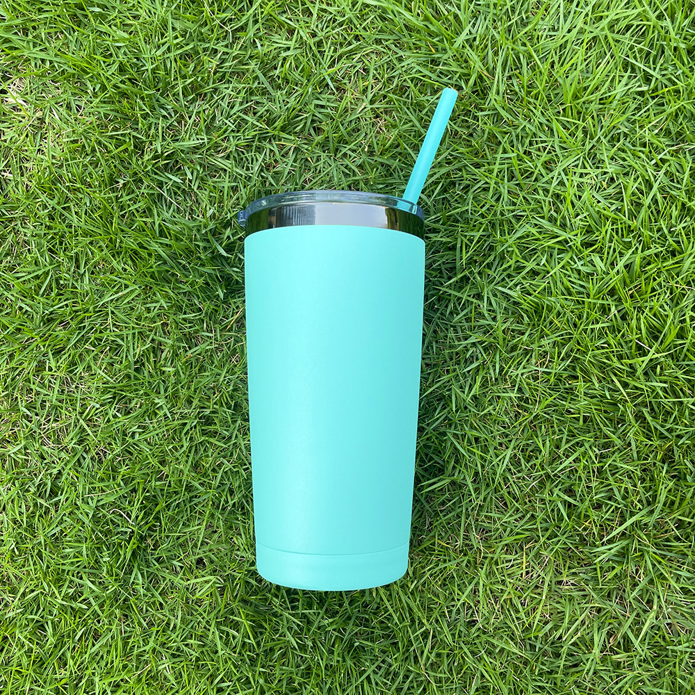 🖤🖤20oz Powder Coated Black Plated Underneath Tumbler Mug For Laser Engraving-CNLCA