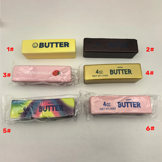 Realistic Butter Stick Squishy Toy Super Soft Slow Rising Squeeze Fidget Toys PU Material Butter Stress Relief Toy for Anxiety & ADHD-CNLCA
