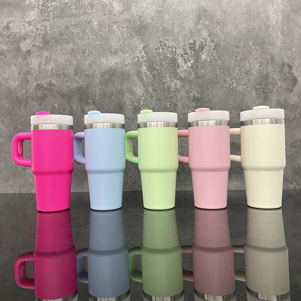 4Pack/12Pack 14oz Stanley Style Colorful Blank Sublimation Stainless Steel Tumbler-USLCA