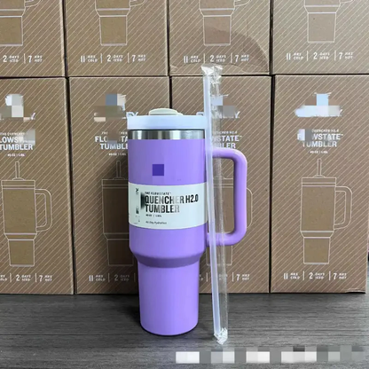 40oz Stanley Style Solid Color Quenher Tumblers -CNLCA